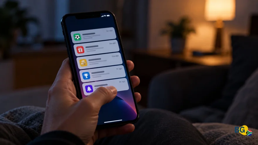 Betting app notifications on a phone, which shorten the time between bets