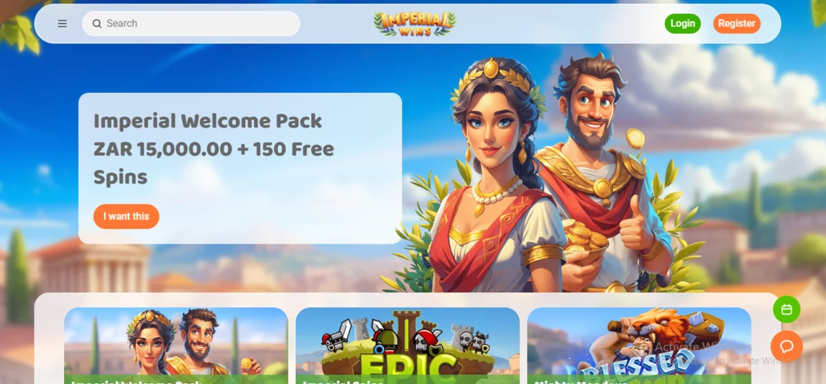Imperial Wins Casino bonus za prvý vklad banner v Slovakia